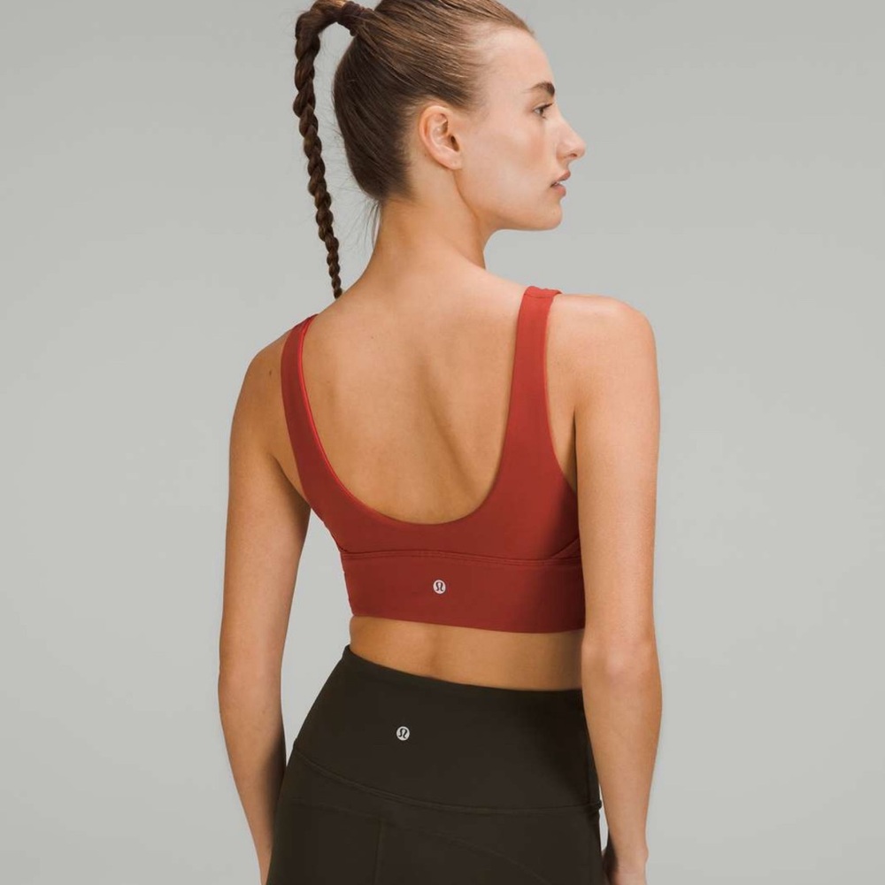 lululemon athletica Rust Red Scoop-Back Sports Bra